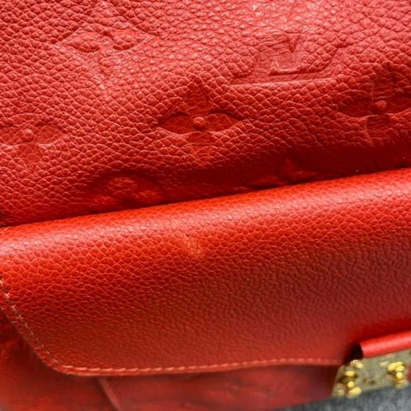 Auth Louis Vuitton red empreinte hobo discontinued - Picture 10 of 12